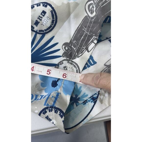 Caribbean Joe L Board Shorts Swim Trunks Lined Vintage Cars Miami Bahamas Floral - Picture 11 of 13